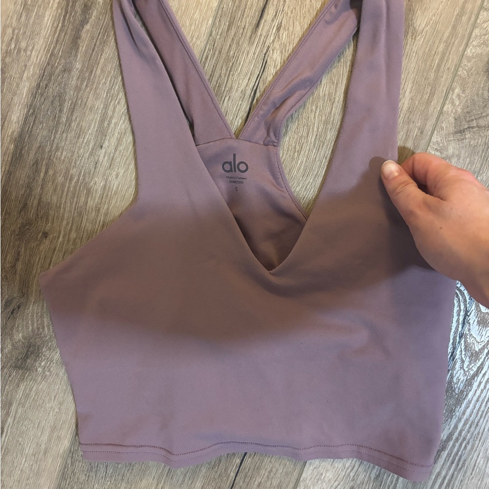 ALO Yoga Women's Purple airbrush top